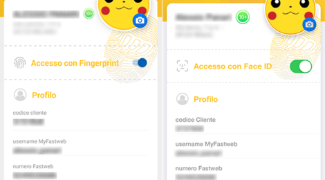 L'App MyFastweb cresce con Face ID e Touch ID