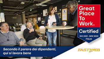 Fastweb è certificata Great Place to Work®