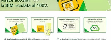 Fastweb lancia le nuove SIM eco-friendly